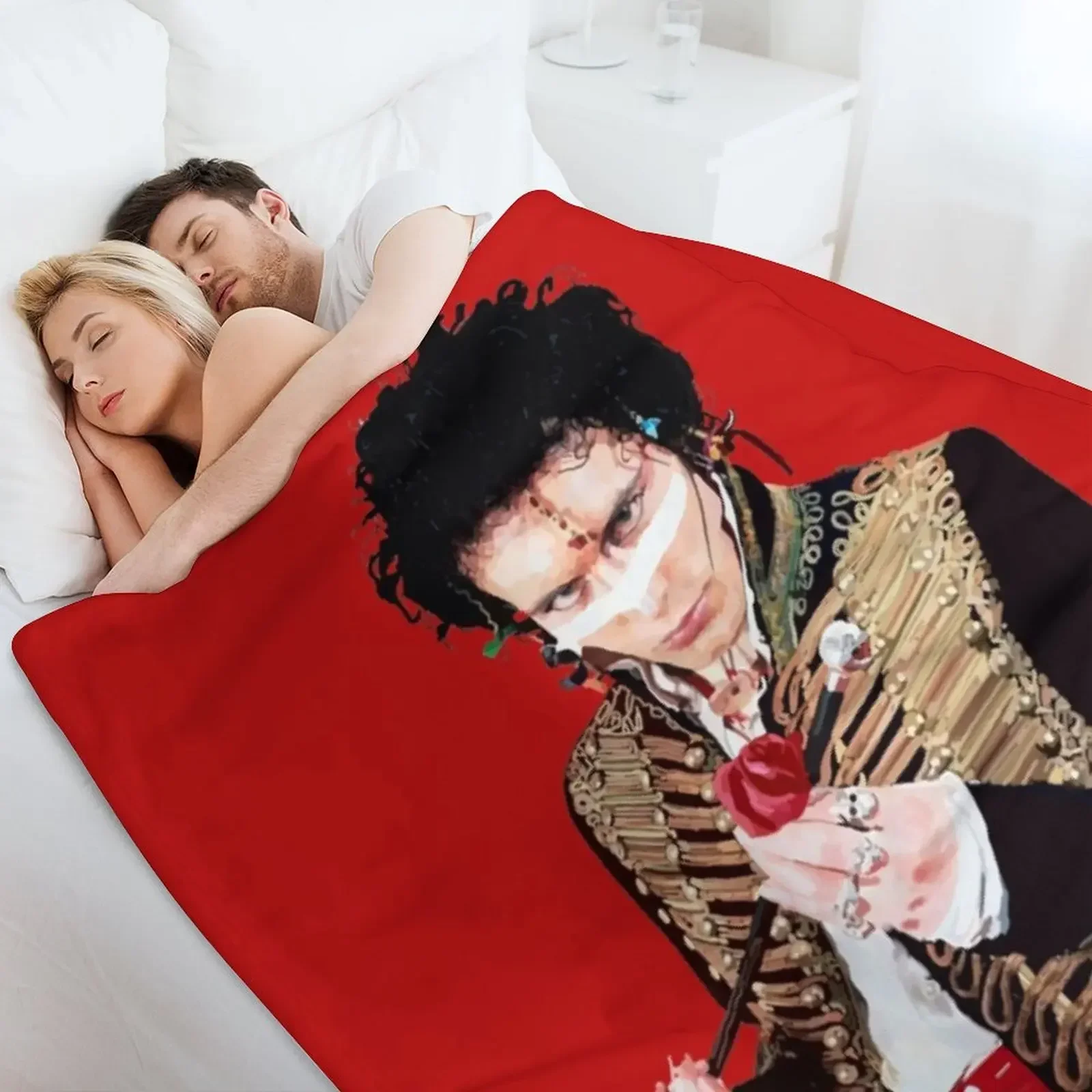 Роскошное фланелевое одеяло в клетку для кровати с изображением Адама муравья