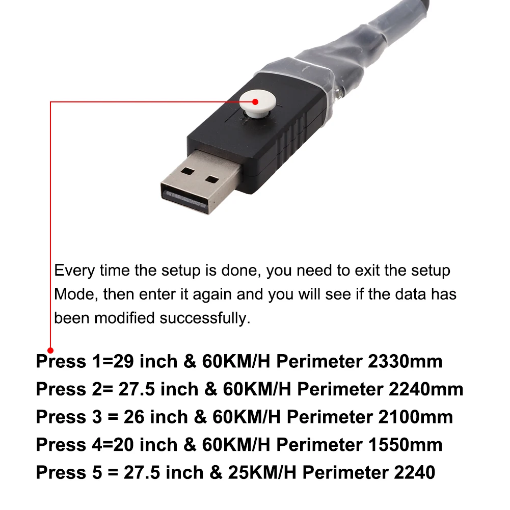

Ebike USB Programming Cable For BAFANG M600 M510 CAN Protocol Motor Dedicated Rubber+Metal Ebike Replacement Parts