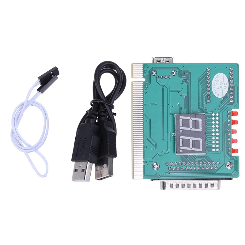 

4-Digit LCD Display PC Analyzer Diagnostic Post Card Motherboard Post Tester Indicator With LED For Mian Board