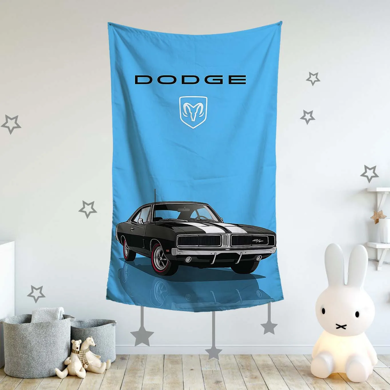 Фото FLAGap 3X5FT Muscle Car Flag Красочный художественный постер Быстрая прочность Дизайн автомобиля для гаража Декоративное настенное искусство №1