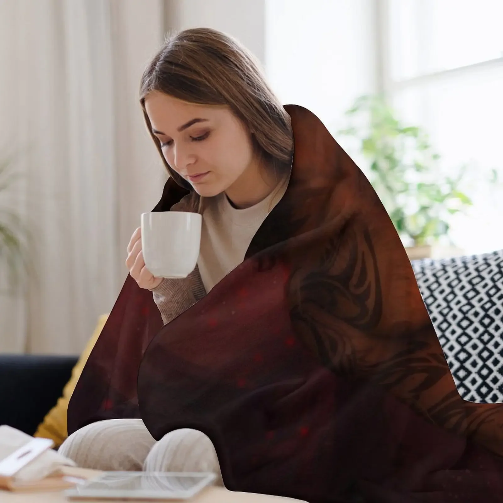 ACOTAR: Повседневное одеяло в клетку красивые одеяла для декоративного дивана