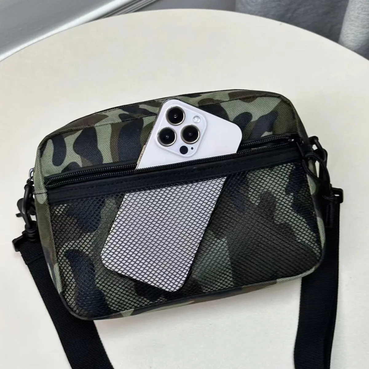 ISKYBOB Тактическая сумка через плечо Мужская Женская повседневная парусиновая