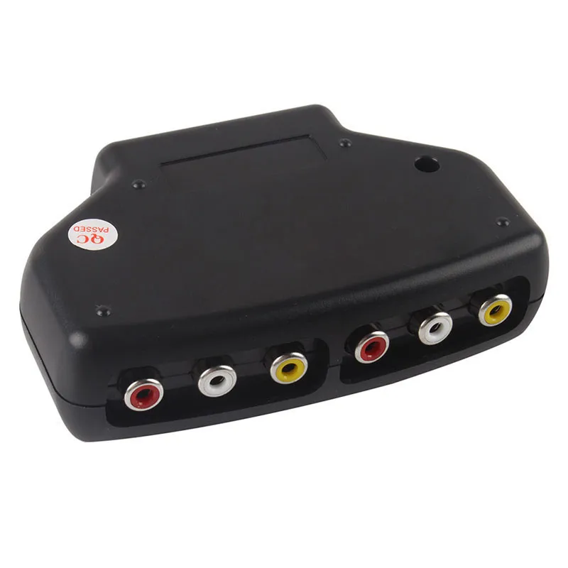 AV RCA аудио видео переключатель игровой Селектор с 3 кабелями для XBox PS2 |
