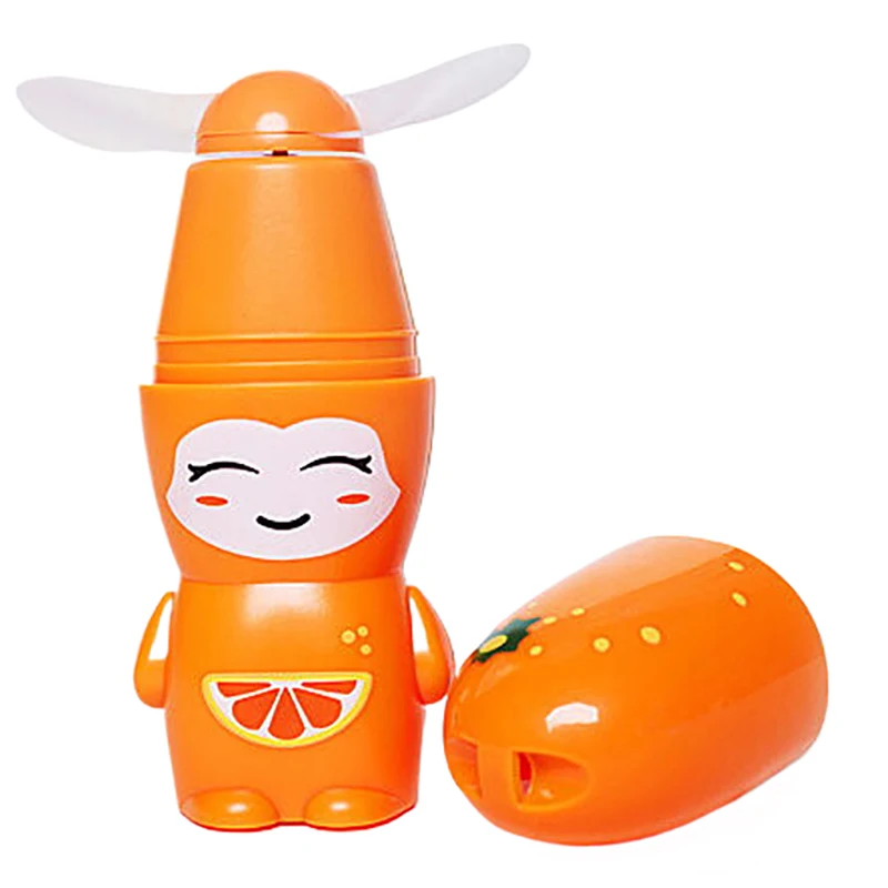 Портативный Летний мини-вентилятор с фруктами мультяшный настольный мини-Веер