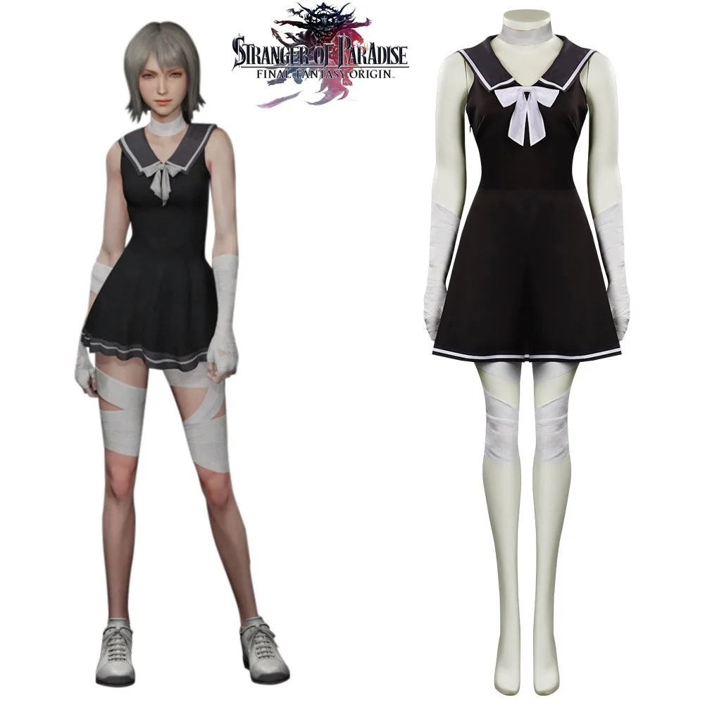 

Game Stranger Of Paradise: Final Fantasy Origin Neon Cosplay Costume Dress Outfits Halloween Carnival Suit