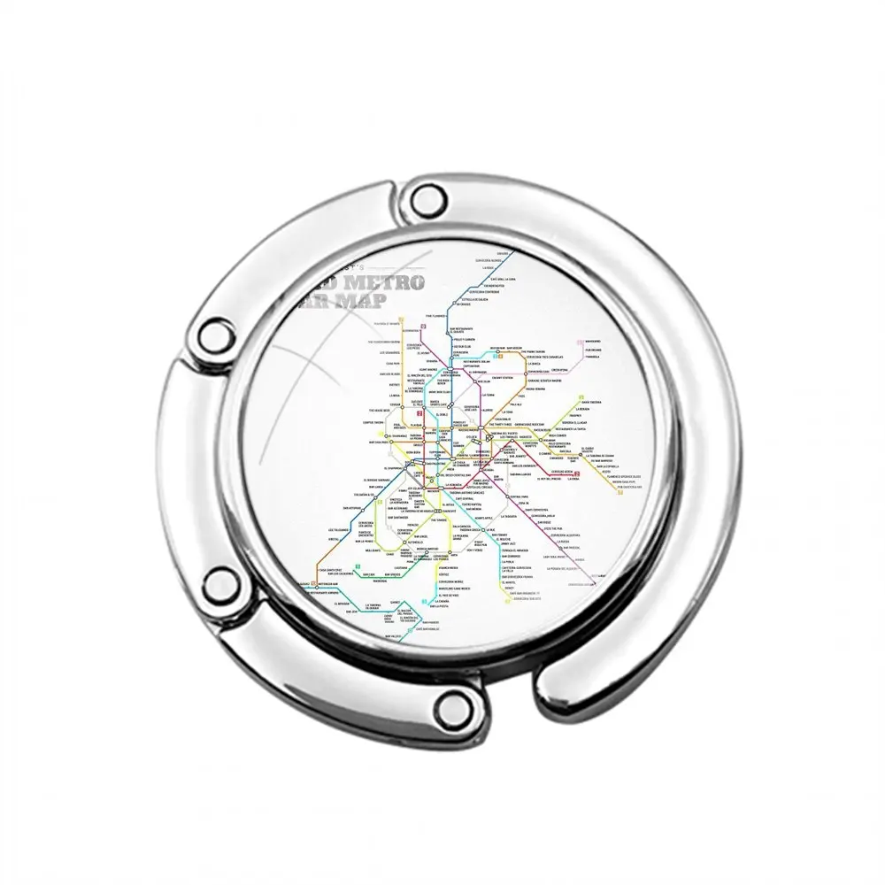 Складной крючок для кошелька Женский столик хранения сумок складной