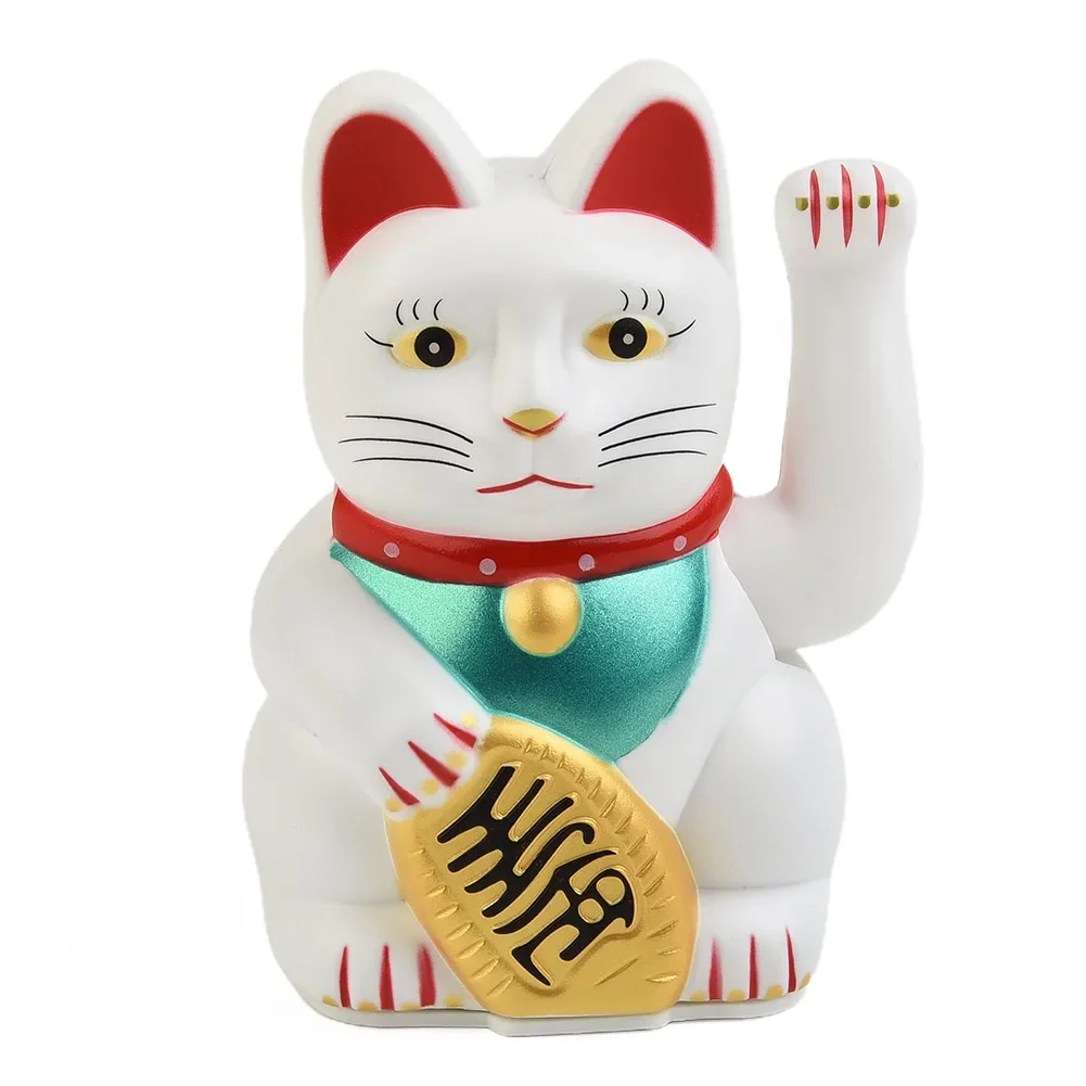 Статуэтка Lucky Cat Wealth Wave Hand Gold Maneki Neko Cute Electric