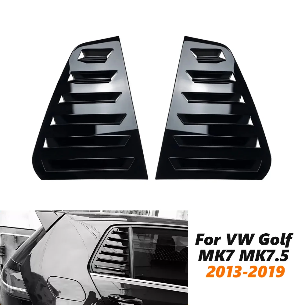 Фото Для VW Golf MK7 MK7.5 2013-2019 заднее стекло жалюзи крышка боковое вентиляционное отверстие отделка лобовое стекло декоративная крышка автомобильные аксессуары №1