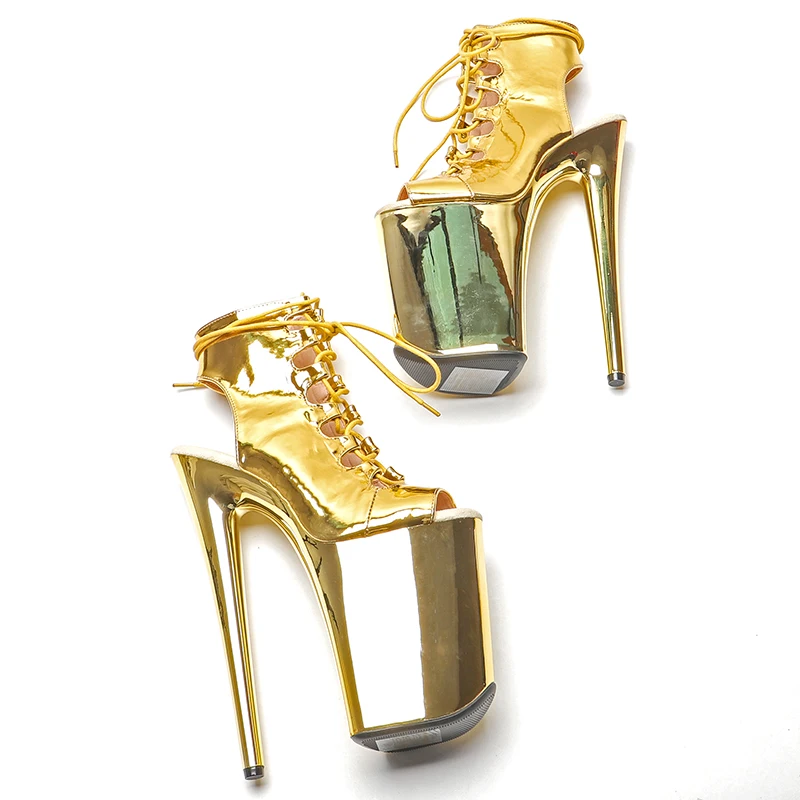 Leecabe 23 см/9 дюймов женская обувь для стриптиза до лодыжки женские туфли столбов