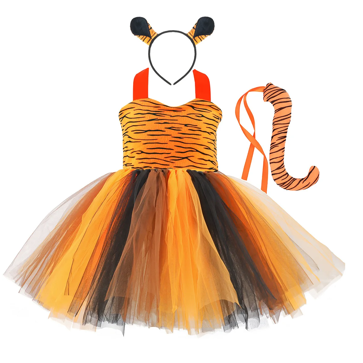 Мультяшный персонаж животные косплей красивый тигр женский костюм карнавал
