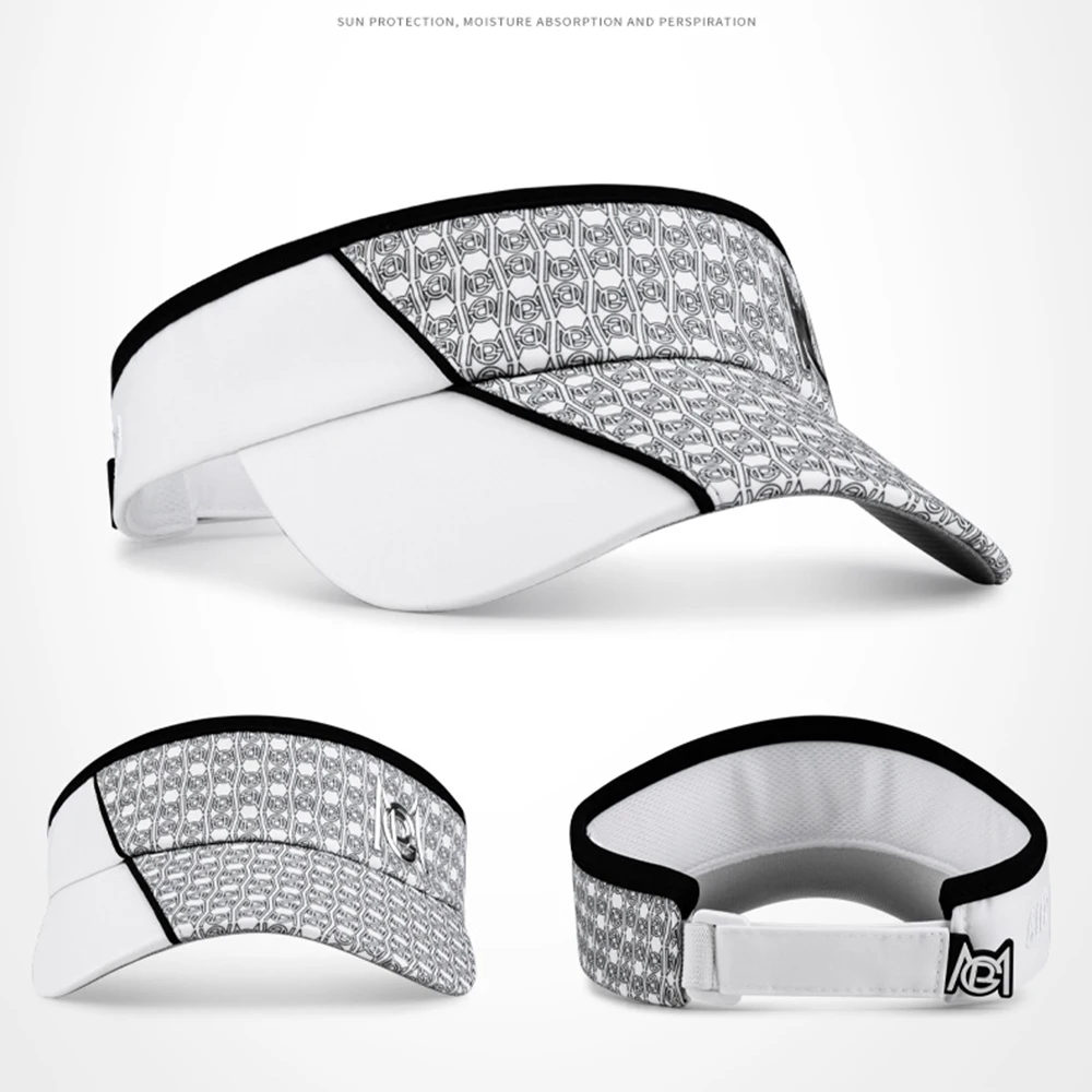 PGM Men's Golf Hats Removable Sun Cap Sports Sunscreen Breathable Golf Hats Unisex Empty Top Sun Visor Upgrade MZ045