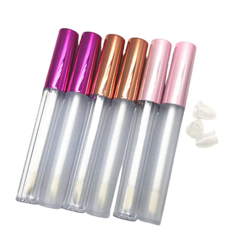 

Lipgloss Tube Empty 2.5ML Round Shape Clear Frost Refillable Bottle Portable Packaging Liquid Lipstick Containers 30Pcs