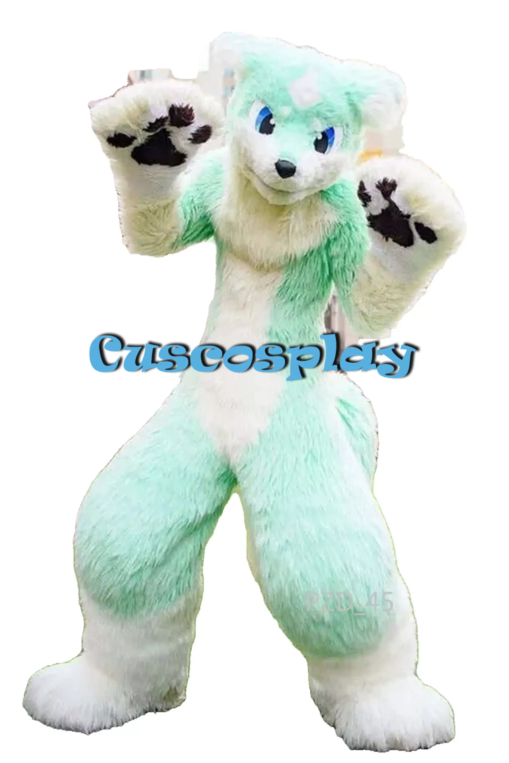 

Длинный Меховой Костюм с рисунком Хаски для Хэллоуина