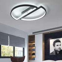 luminaria led teto modern ceiling light half round circle surface mounted lamp bedroom living room ceiling lamp home decor