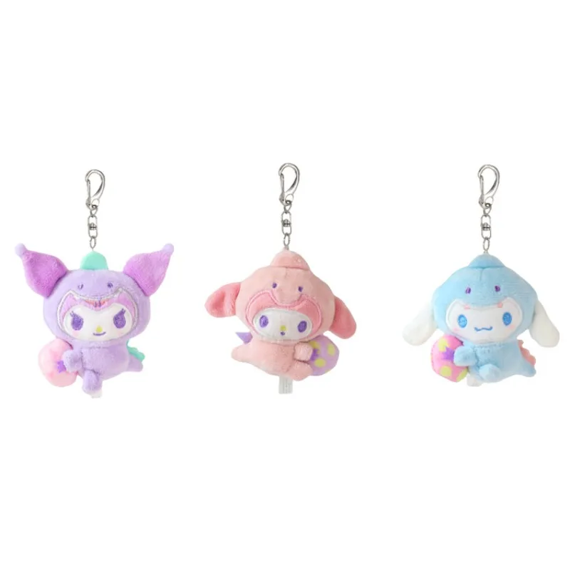 

Sanrio Anime Cinnamoroll Kuromi My Melody Cute Cartoon Dinosaur Crossdressing Plush Toy Doll Pendant Keychain Birthday Gift