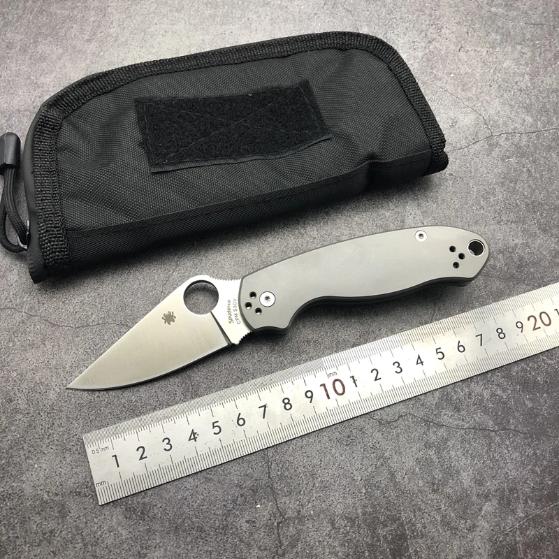 

Складной нож C223 из титанового сплава, уличный Складной нож S30V, высокотвердый острый портативный карманный нож для повседневного использова...