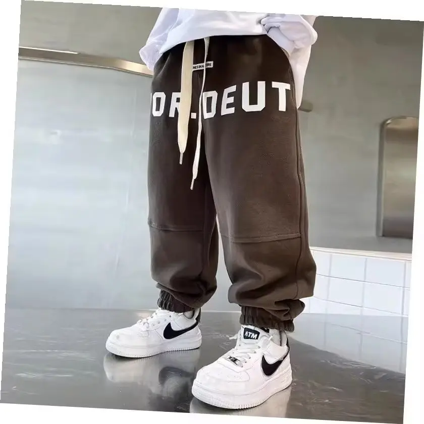 

New Summer Kids Clothes Boys Trousers Casual Kids Sport Pants Teenage Children Clothes for 3-13Year Boys Solid Color Cargo Pants