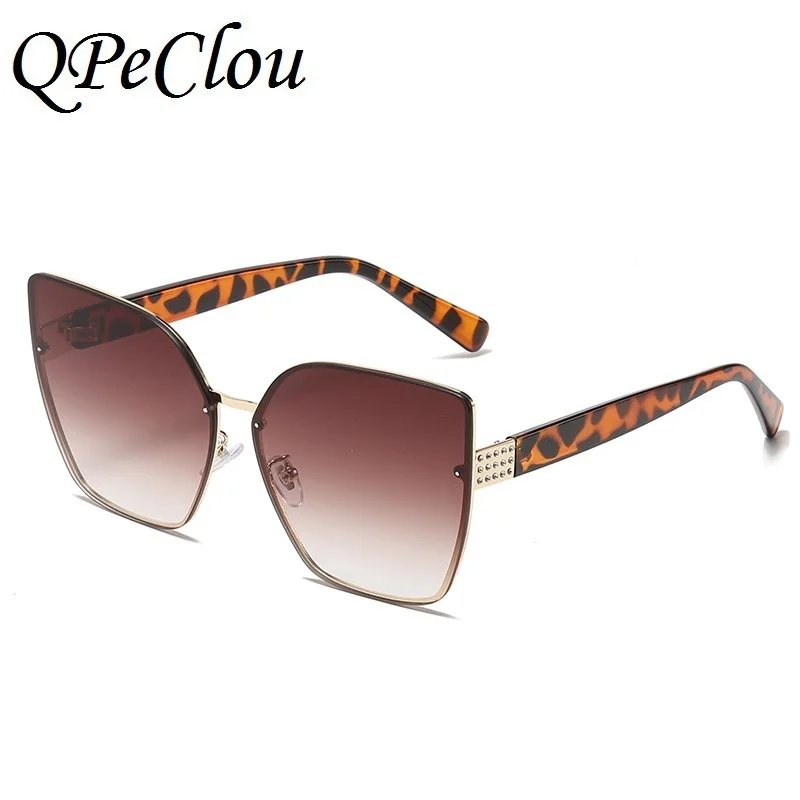 Солнцезащитные очки кошачий глаз женские винтажные Роскошные градиентные