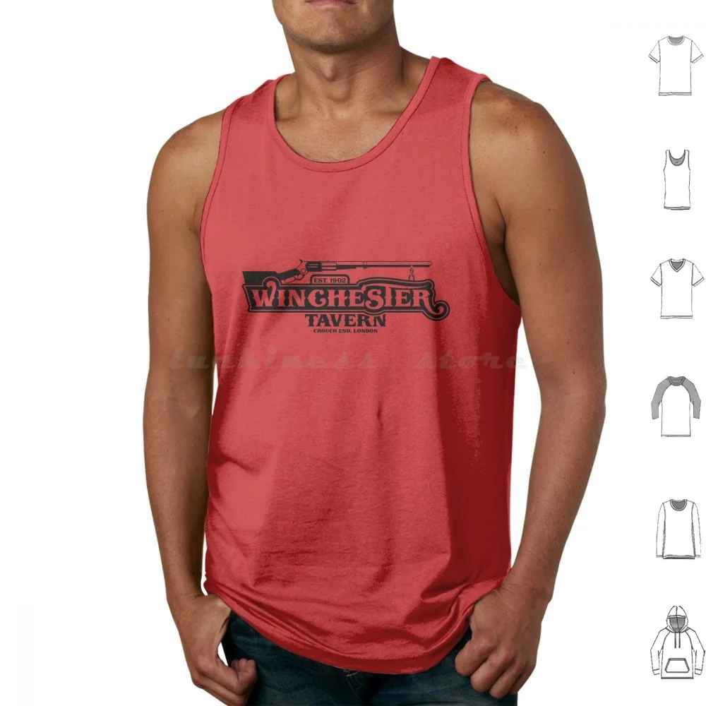 

Winchester Tavern Tank Tops Print Cotton Zombie London Party Horror Pub Halloween Tavern Winchester Shaun Of The Dead