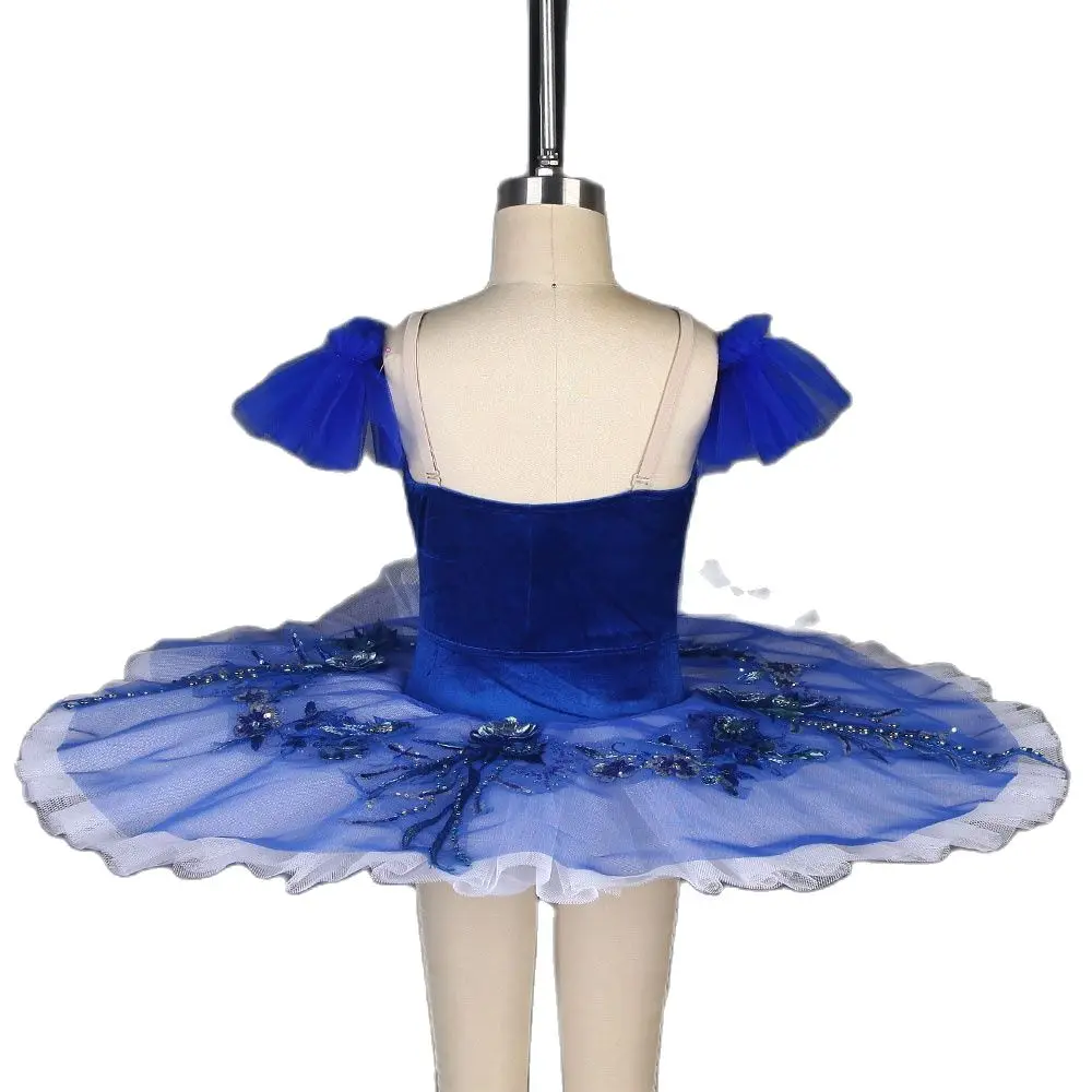 Velvet Blue Bird Ballet Tutu Black Swan Pre-professional For Competition Or Performance Dance Costumes | Тематическая одежда и