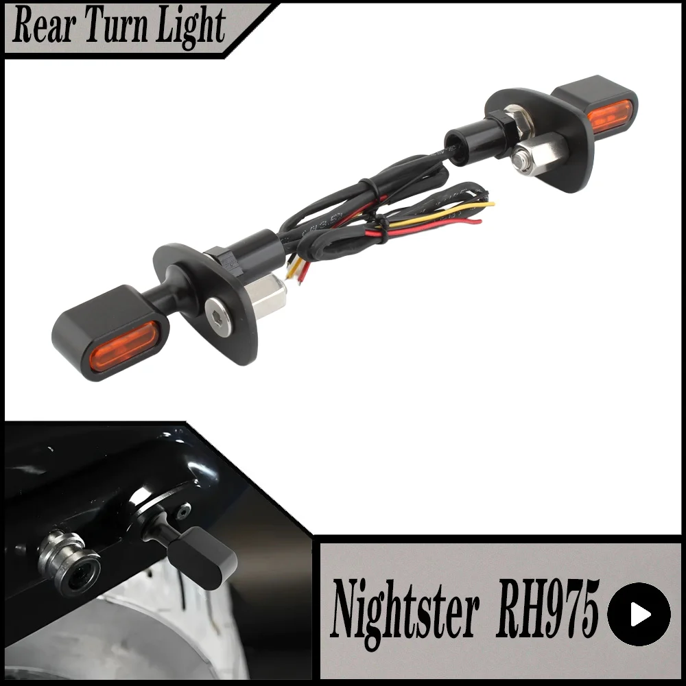 

Для Harley Nightster Special RH975 2021-2024 RH 975, передний и задний светодиодный индикатор поворота мотоцикла, мигалка, черный