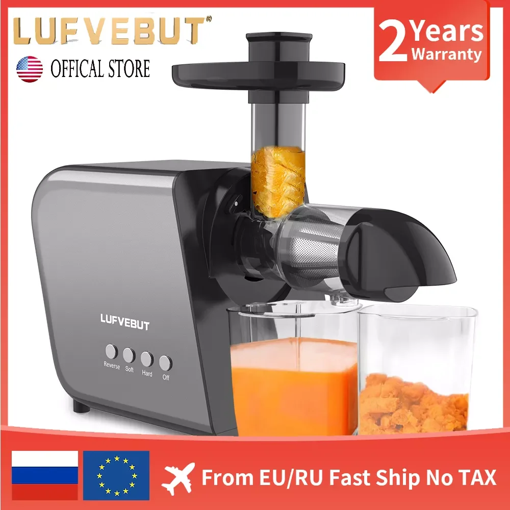 

NEW2023 Slow Masticating Juicer Blender Orange Squeezer Soft And Hard Modes Freeshipping Vegetables And Fruits Juice Extractors