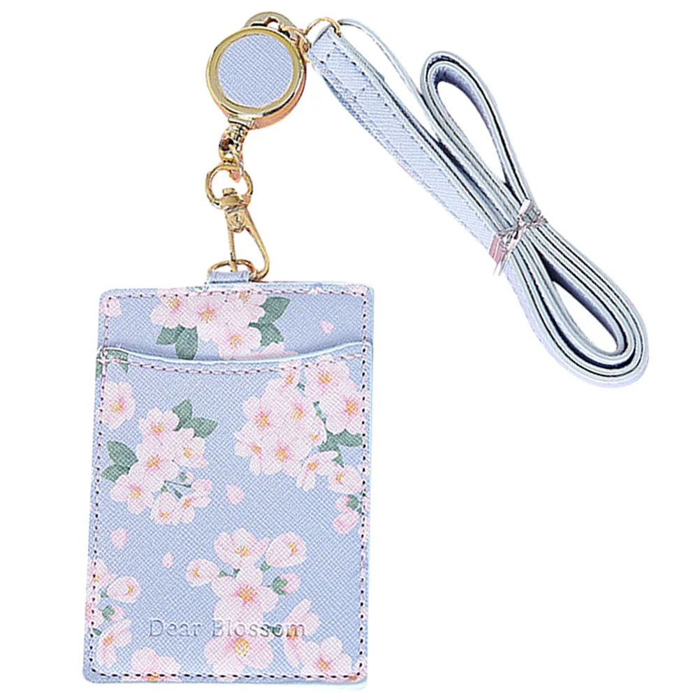 

Lanyard Card Holder PU Hanging Strap Brackets Heavy Duty Pass Credit Bus Case Pouch Student