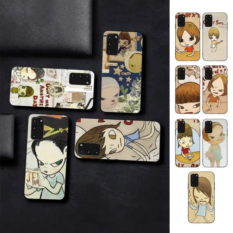 

Cartoon Yoshitomo Nara Phone Case for Samsung S10 21 20 9 8 plus lite S20 UlTRA 7edge
