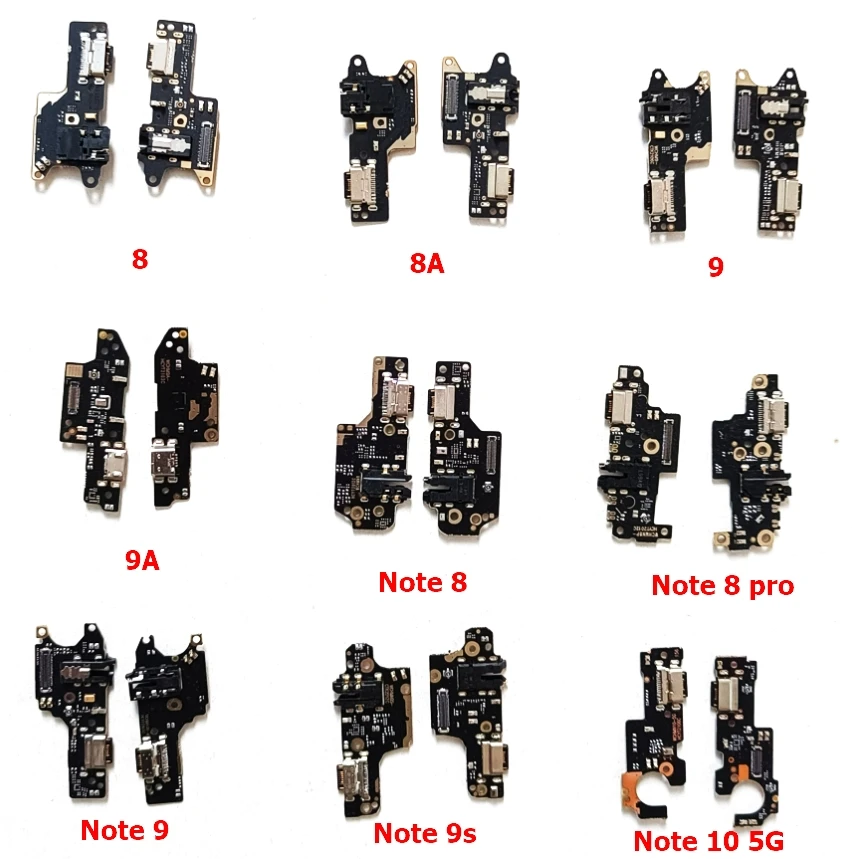 

10Pcs For Redmi Note 7 8 9 10 Pro 10X K20 K30 K30i 5G USB Charging Dock Board Charge Plug Socket Jack Port Connector Flex Cable