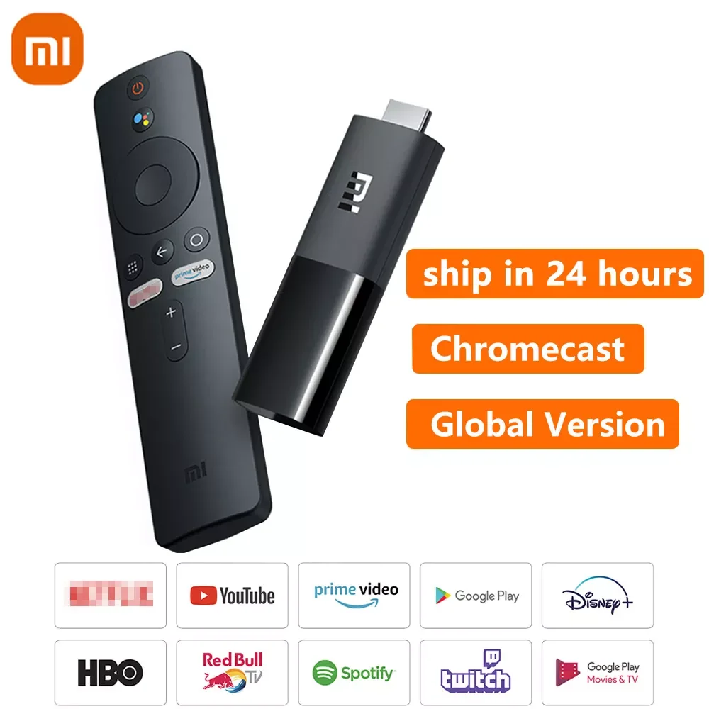 

NEW2023 Global version Xiaomi Mi TV Stick Android TV 9.0 Quad-core Dolby DTS HD Dual Decoding 1G 8G Chromecast Xiaomi TV Stick A