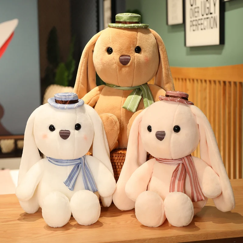 

Cute Stuffed Rabbit Plush Soft Toys Long Ear Bunny Rabbit Sleeping Cute Cartoon Toy Animal Dolls Kawaii Plushie Kids Gift