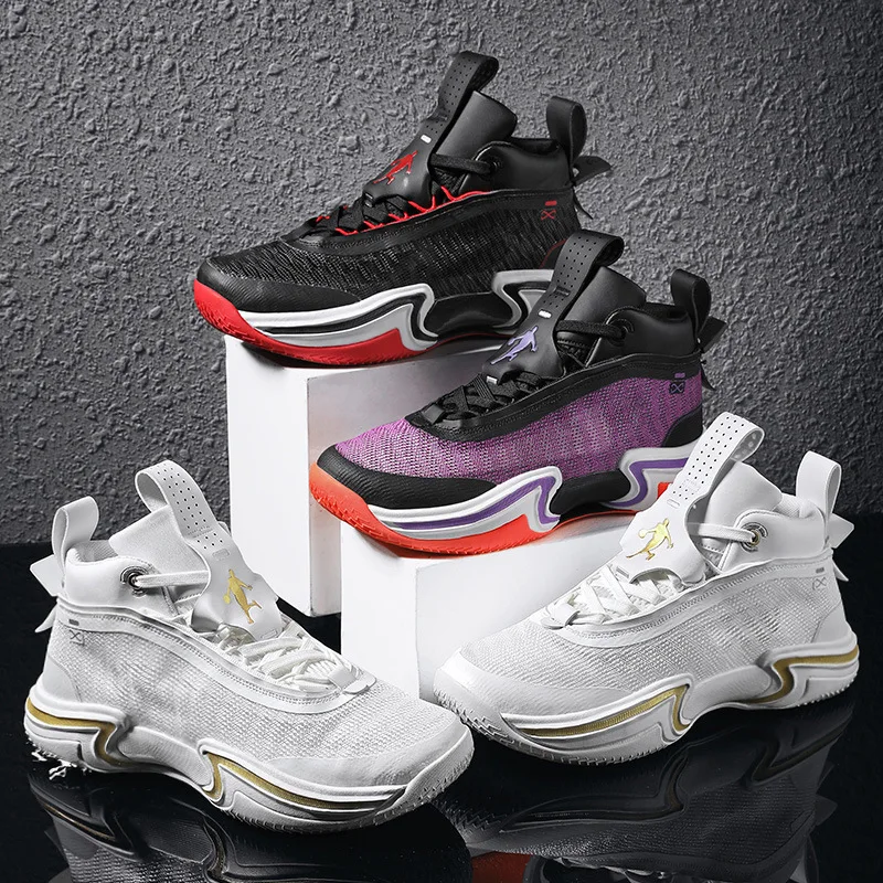 Basketball shoes AJ36 woven breathable men shoes air cushion combat sneaker