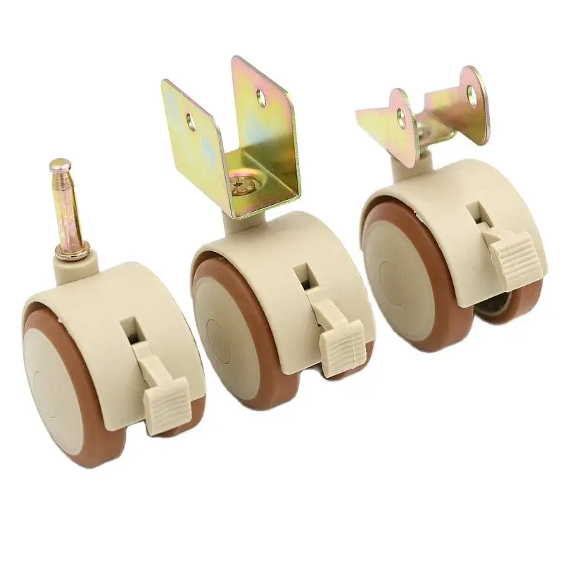 

Baby Bed Universal Casters Children Wheel With Brake Lever Splint Wheel Mute