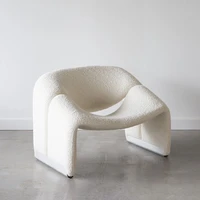 nordic style single designer chair light luxury simple leisure creative home living room sofa chair furniture lamb fleece