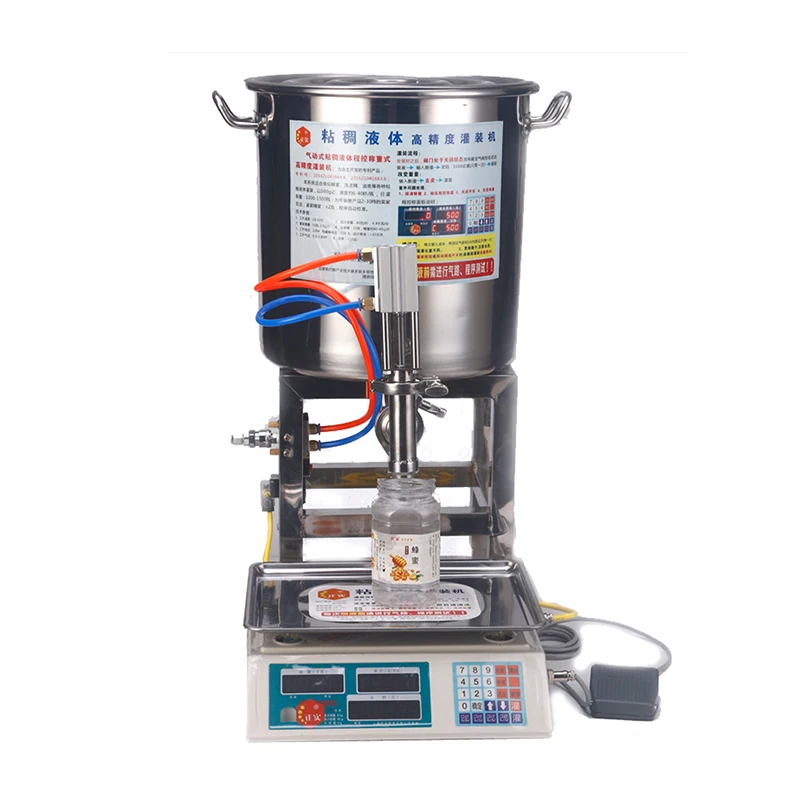 

Single Head Fully/Semi-Automatic Packing Jar Tube Filler Crystal Raw Liquid Honey Weighing Filling Machine