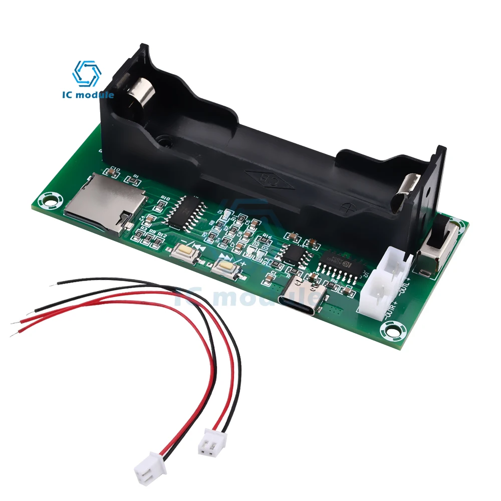 

XH-A152 Bluetooth 5.0 PAM8403 Amplifier Board Channel Stereo Class D Audio Amplifier 18650 Battery Holder TF Card Speaker