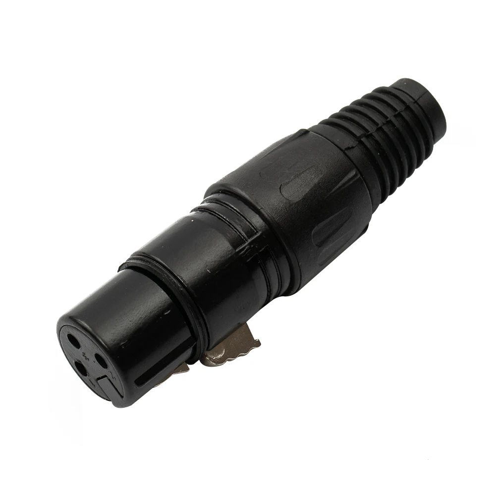 

Snake Plug 3 Pin Female Connector Microphone Cable Upgrade Connect Make 1.5*6.7cm 10pcs High Conductivity Iron