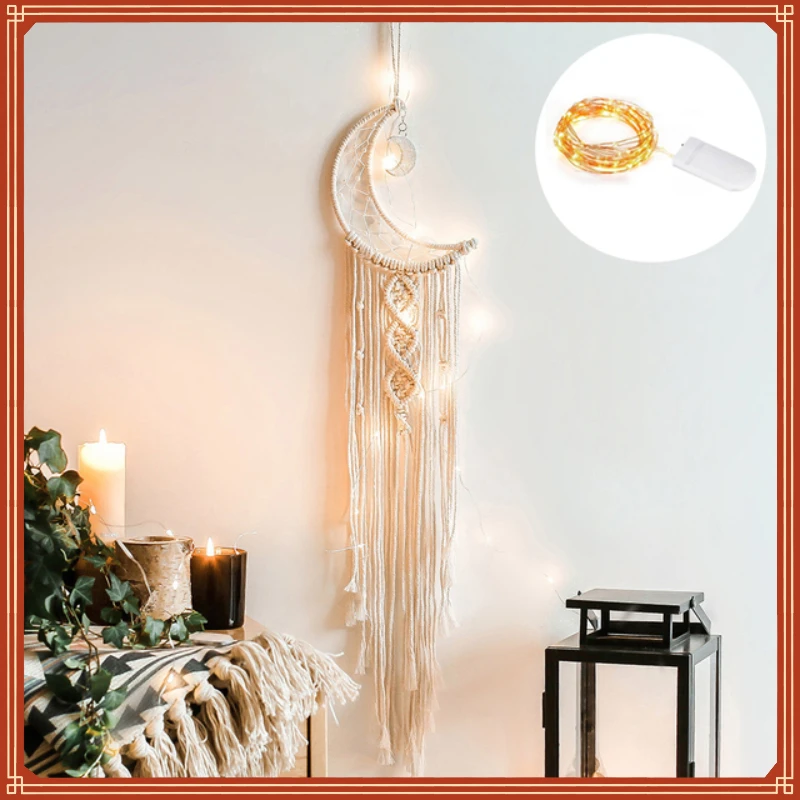 

Dream Catcher Boho Home Decor Moon Ramadan Decoration Macrame Wall Hanging Baby Nordic Room Decoration Kids Nursery