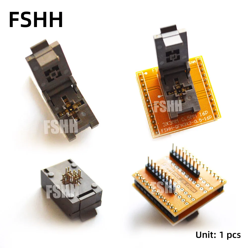 Адаптер программатора QFN16 к DIP16 WSON16 MLF16 DFN16 тестовая розетка для микросхем размер