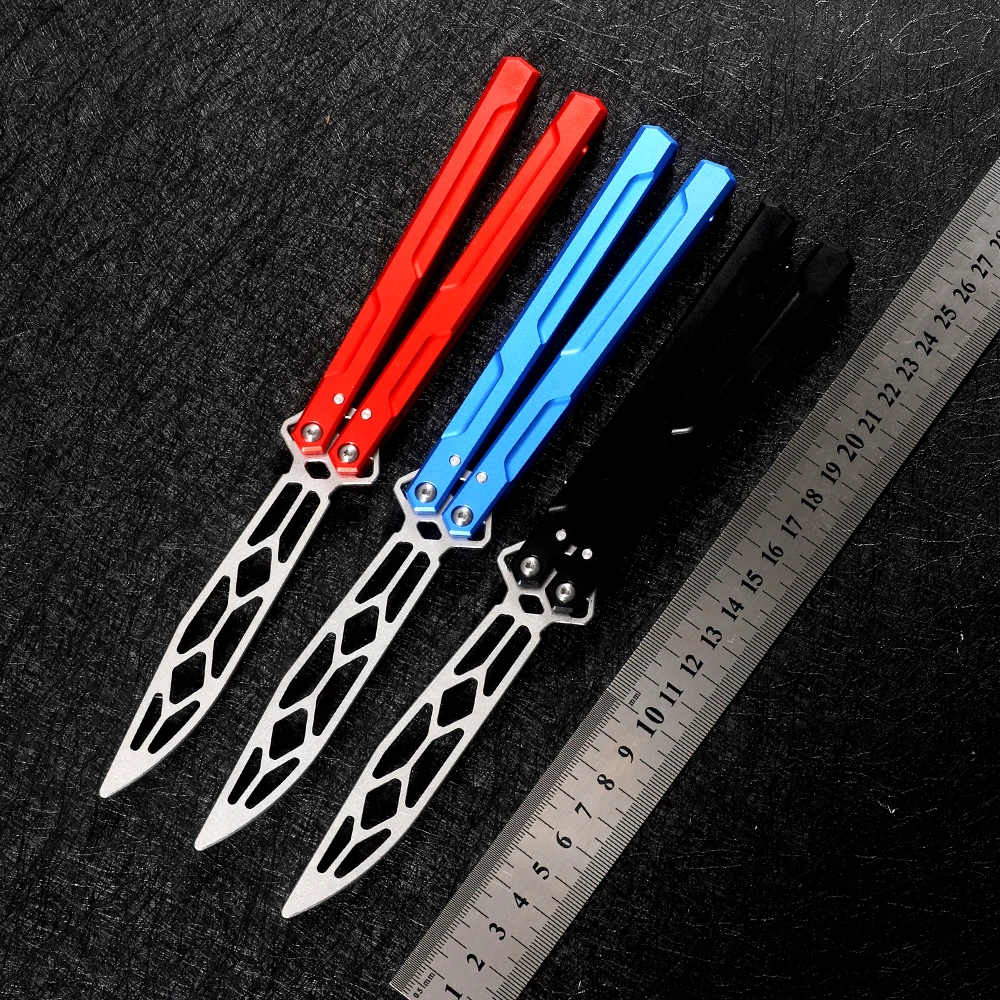 

Алюминиевый складной нож 6061-T6 со стальной рукояткой 420, для начинающих, тренировочный нож, безлопастный, тактический, для активного отдыха, кемпинга, инструмент для тренировок EDC
