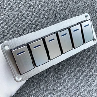 high quality durable metal 2 8 rocker switch panel boat car switch panel 12 v24 v overload protection with led light