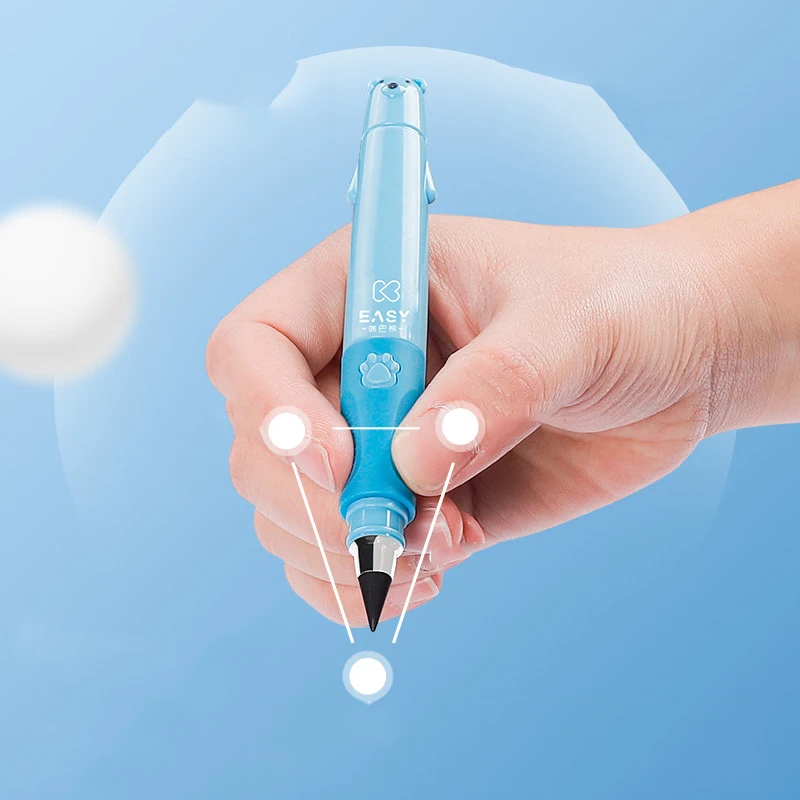 

Cute Unlimited Writing Eternal Pencil 0.5mm No Ink Pen Set For Students Cartoon Bear Painting Supplies Novelty Writing Supplies