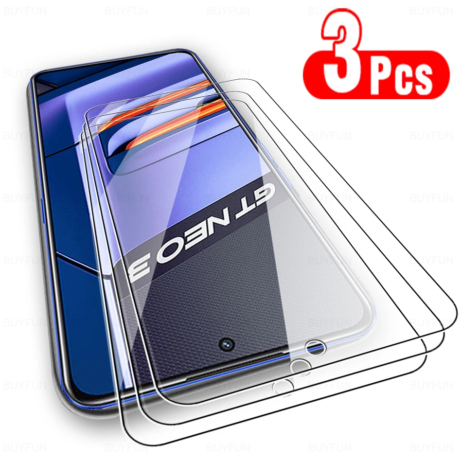

3 шт. закаленное стекло для Oppo Realme GT Neo3 защита для экрана полное покрытие пленка для объектива для Realme GT Neo3 Neo2 Neo GT 5G Master стекло