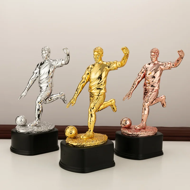 

Imitation Golden Resin World European Cup Football Trophy Soccer Craft Champion Souvenir Mascot Fan Gifts doll Figure
