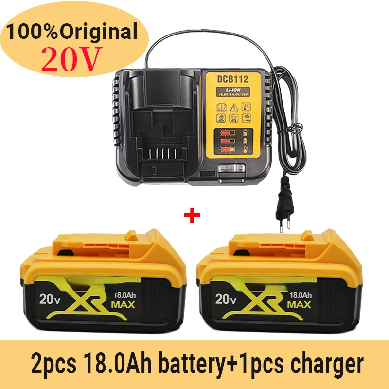 

20V 6.0 Ah MAX XR Battery Power Tool Ersatz for DeWalt DCB184 DCB181 DCB182 DCB200 20 V 3A 5A 6A 18Volt 20v Battery