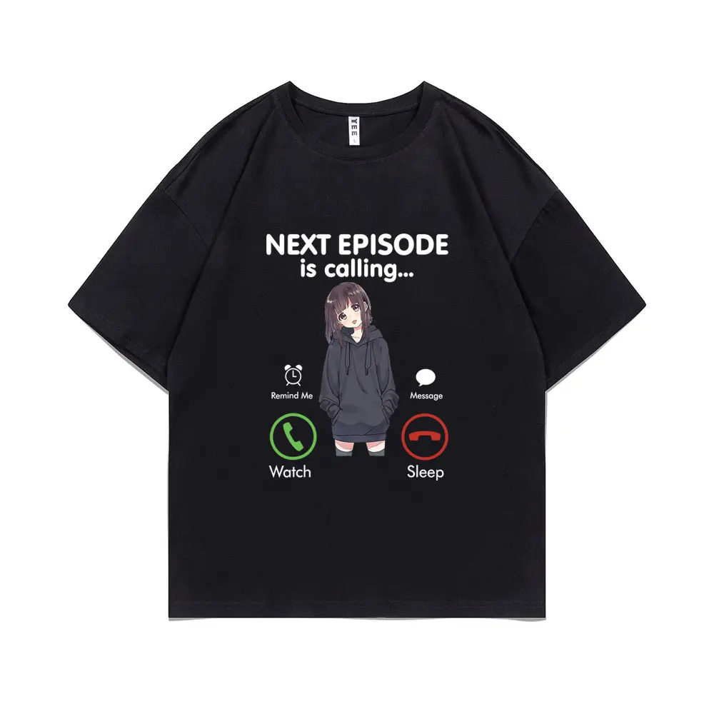 

Следующий эпизод из аниме: звонок, напоминание мне сообщение, часы, сон, графическая футболка, летняя мужская и женская футболка с мангой, надписью Love Otaku
