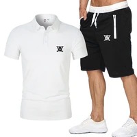 golf polo and mens trousers 2 piece sets mens short sleeved sportswear mens fashion shorts m 4xl clothes
