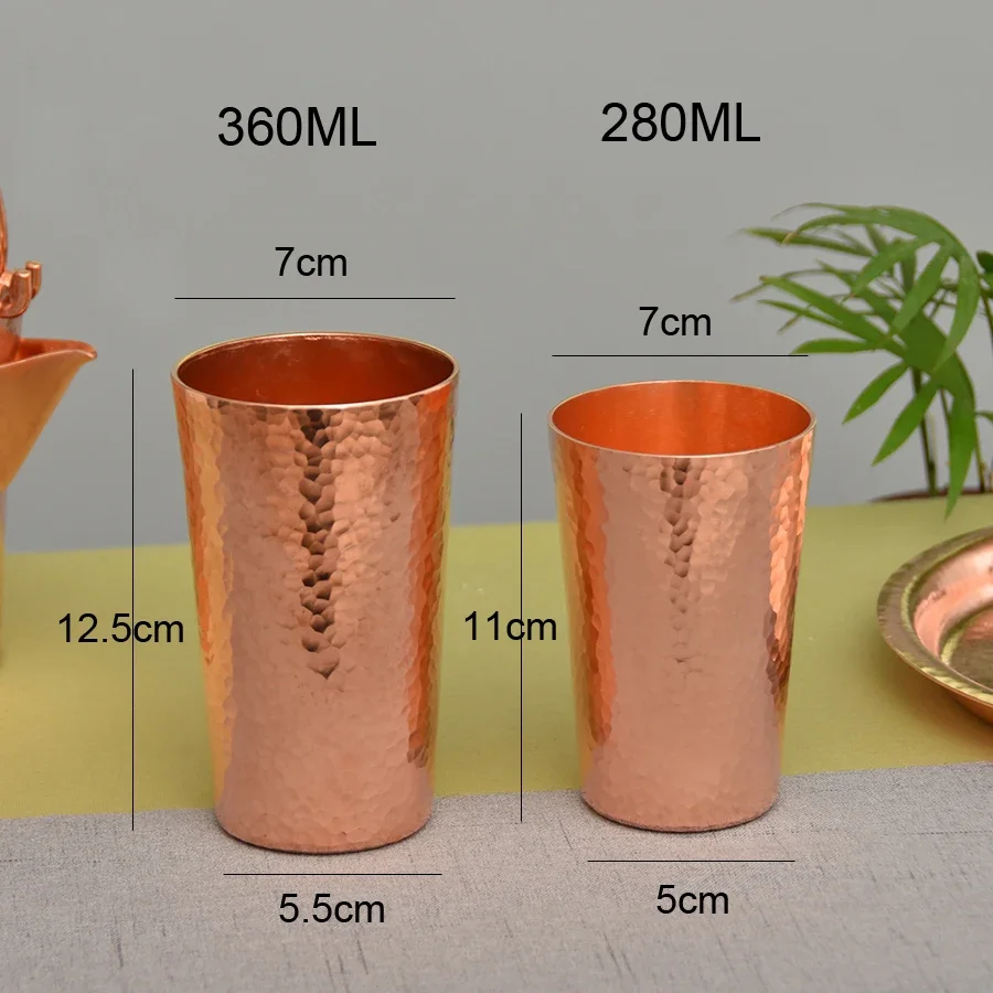 Чашка из чистой меди для кофейного порошка