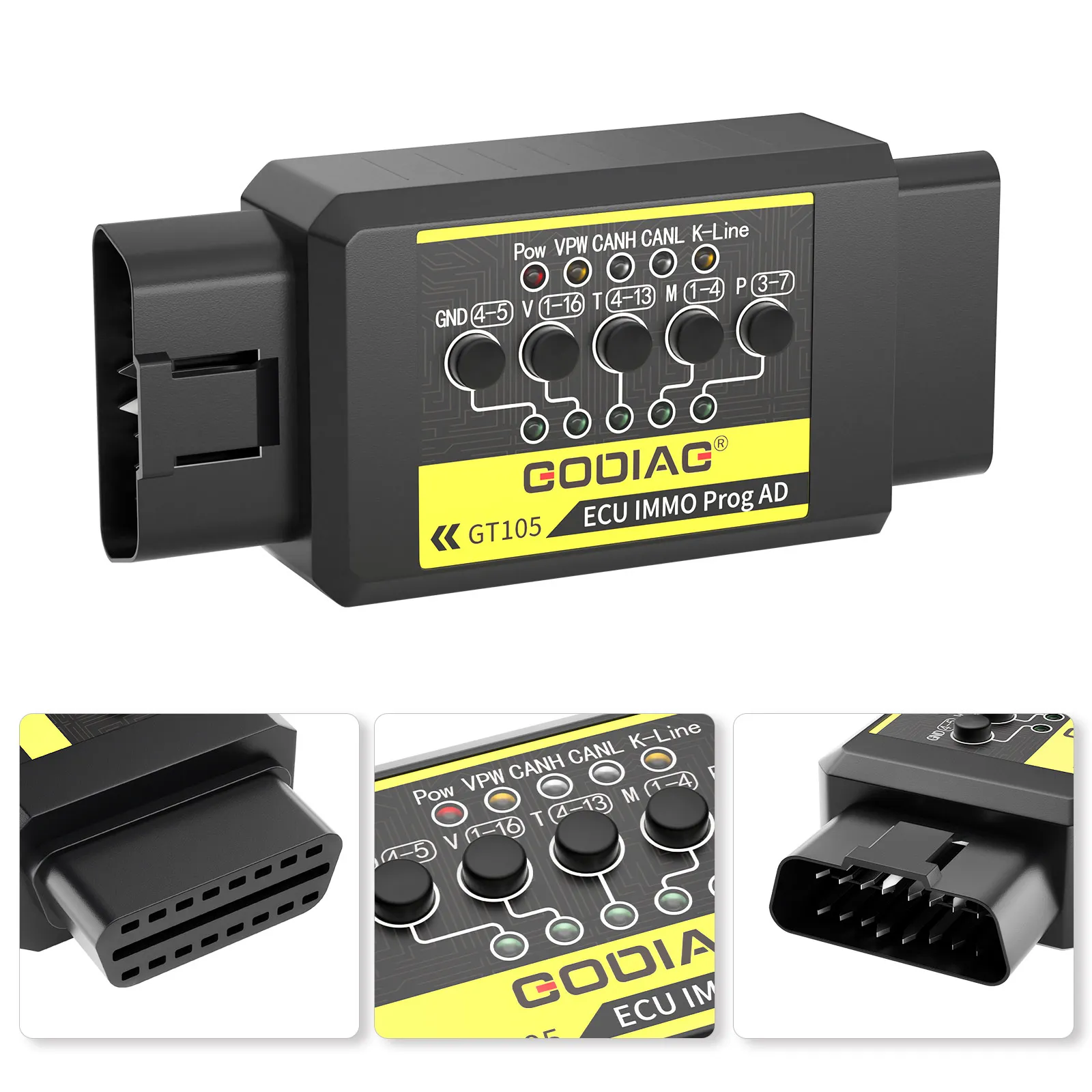 Блок блокировки GODIAG GT105 OBD II адаптер Assistant ECU IMMO Prog AD коннектор и полный протокол OBD2