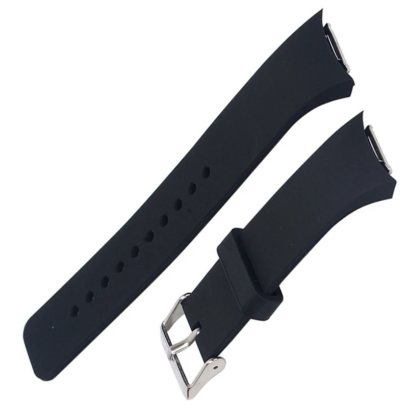 

Ремешок для часов Samsung Gear S2, мягкий силиконовый браслет для Samsung Gear S2, Черный Сменный браслет, 2 шт.